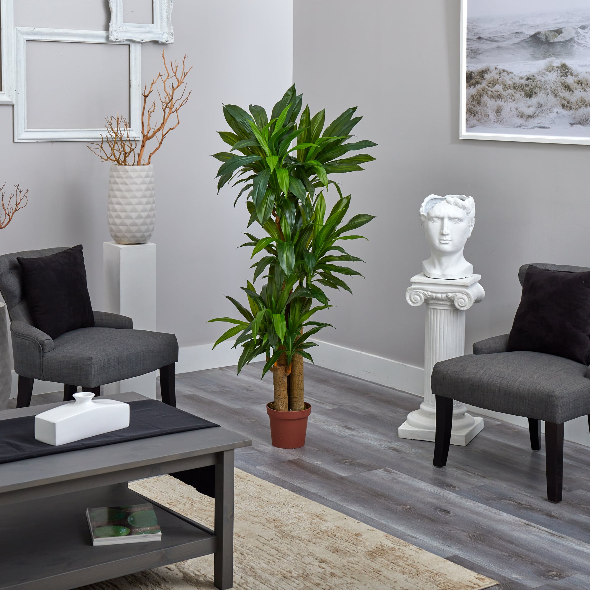 5ft. Corn Stalk Dracaena Silk Plant